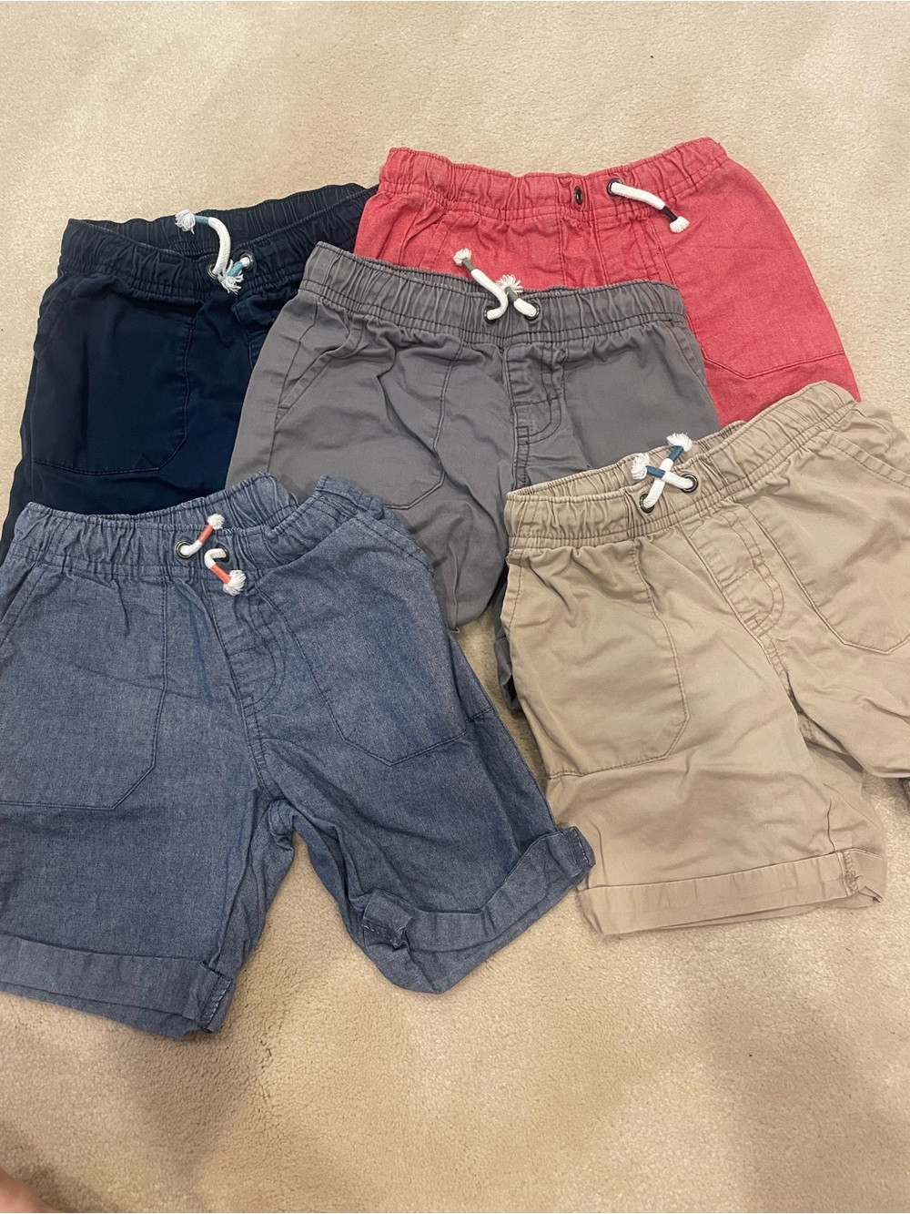 Pull-On Shorts - 5 Assorted Colors